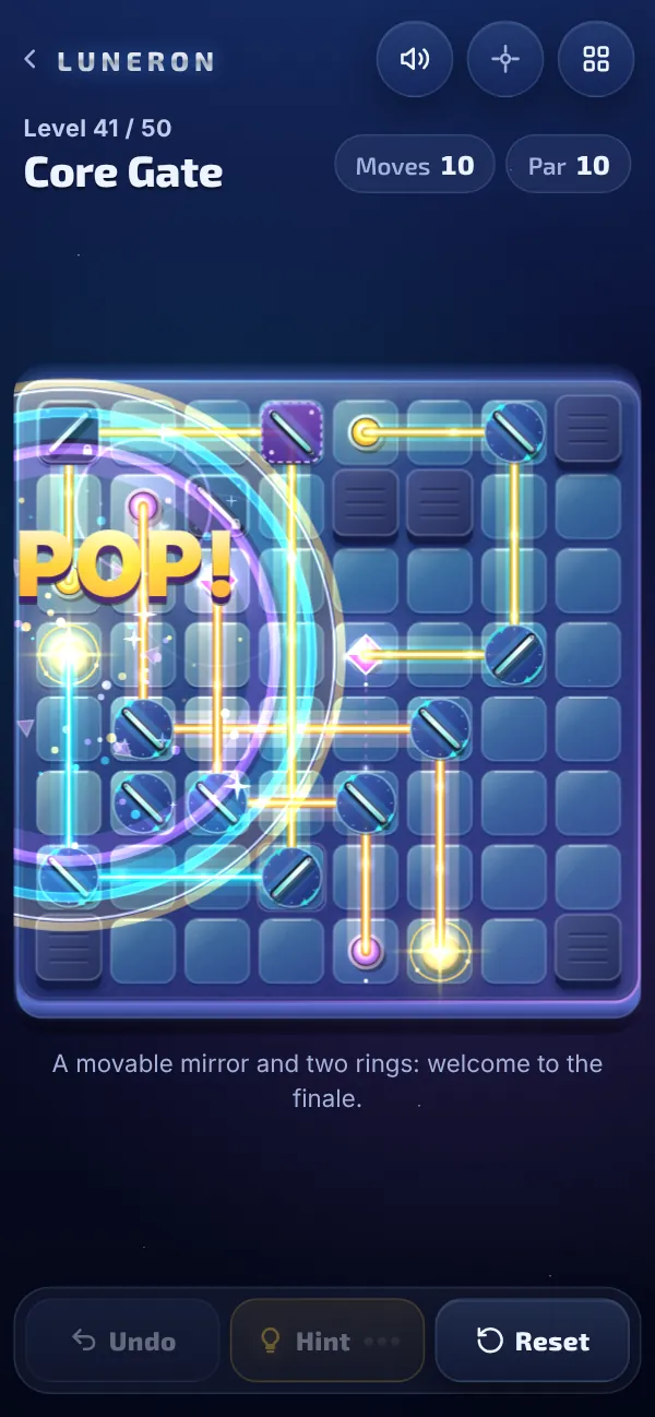 Level 41: the moment of solving, POP!